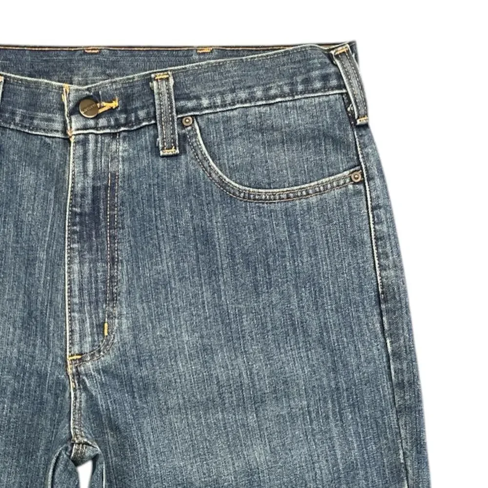 Carhartt Relaxed Fit Men’s Jeans 36x34 Dark Wash Durable Workwear Denim